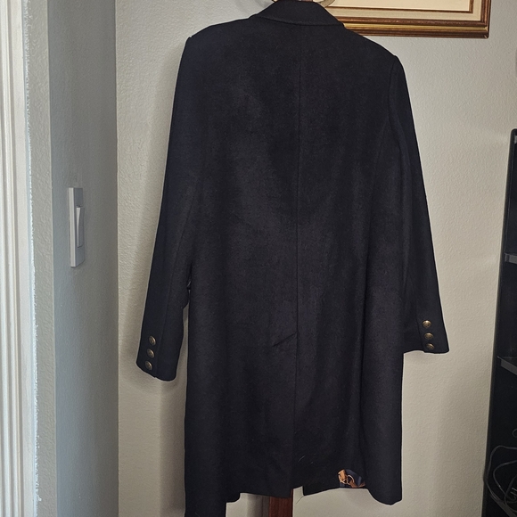 Ralph Lauren Alecia Regal Navy Coat Gold Crest Size 14 - Picture 6 of 11